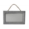 Cheungs Rattan Cheungs Rattan FP-3598 Rectangular Mirror with Galvanized Metal Frame and Hanging Rope - Silver FP-3598
